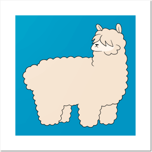 Fluffy Alpaca Posters and Art